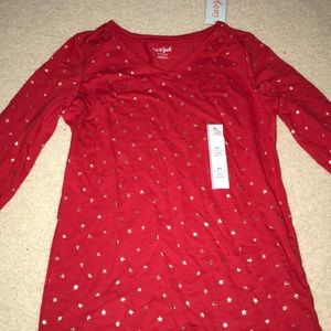 Red star long sleeve shirt